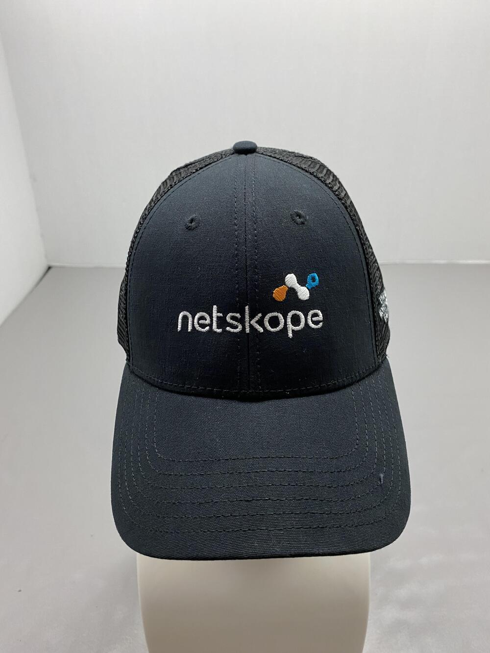 The North Face Hat Cap Strap Back One Size Black Trucker Mesh Back Adjustable